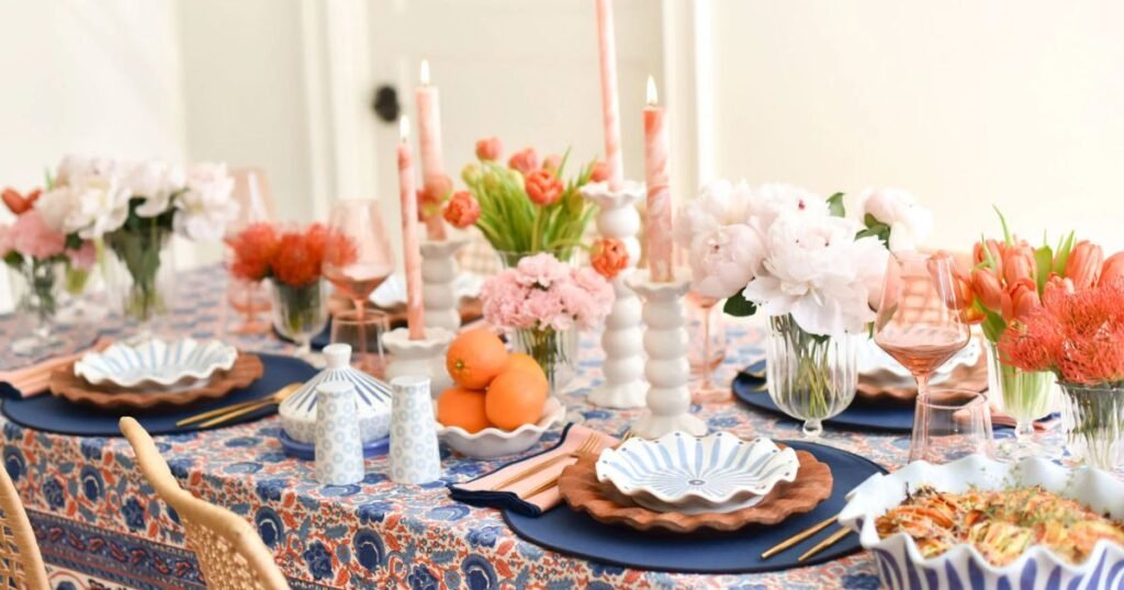 Floral Table Settings and Place Cards