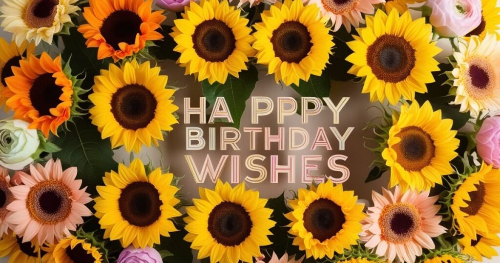 Sunflowers as Best flowers for Birthday Wish